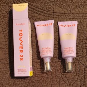 Tower 28 SunnyDays SPF 30 Tinted Sunscreen - Fairfax (05) (2 Bottles, 1 Box)